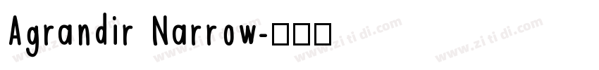 Agrandir Narrow字体转换